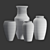 Rustic Siena Ceramic Floor Vases 3D model small image 6