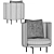 Modern Design Minotti Torii Armchair 3D model small image 7