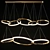 Sleek LED Art Deco Chandeliers 3D model small image 2