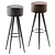 Golia Leather Bar Stool: Modern Elegance by Zeus 3D model small image 1