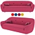 Egoitaliano Bepop Fabric Sofa 3D model small image 1