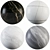 Marble Collection: Bianco Carrara, Sahara Noir, Port Gray, and Forest 3D model small image 1