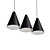 Modern Mosaic Pendant Lights 3D model small image 1