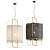 Minimalist Bamboo Pendant Light 3D model small image 2