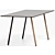 Plania Table: Contemporary Elegance With Functional Design 3D model small image 1