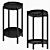 IKEA Olivblad Pedestal - Indoor/Outdoor Flower Stand - Black 3D model small image 2