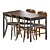 Sleek IKEA TOMMARYD Table & GUNLEIF Chairs 3D model small image 1