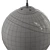 Elegant Boule Decoupee Pendant 3D model small image 2