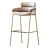 Sleek Strike Bar Stool 3D model small image 3