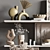 Modern Decorative Shelf Set 3D model small image 5