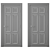 Modern Interior Door 374 3D model small image 4