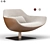 Elegant Meredith Armchair 3D model small image 1