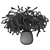 White Mimosa Bouquet Image Hat 3D model small image 2