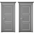 Elegant Interior Door 3D model small image 4