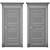 Sleek Interior Door 3D model small image 4