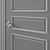 Sleek Interior Door 3D model small image 6