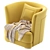 Luxury BISCANE Armchair: Ultimate Comfort 3D model small image 3