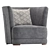 Luxury BISCANE Armchair: Ultimate Comfort 3D model small image 5