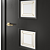 Modern Wood Interior Door 3D model small image 3