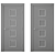 Modern Wood Interior Door 3D model small image 4