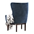 Chelsea Classic Armchair: Elegant Design 3D model small image 3