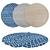 Versatile Collection: 6 Round Rugs 3D model small image 1