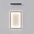 Illuminated Frame Pendant: Modern Lighting Solution 3D model small image 1