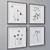 Modern Wall Art Set with 4 Frame Colors 3D model small image 2