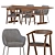 KLIMPFJALL Table and TOSSBERG Chairs Set 3D model small image 1