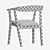 KLIMPFJALL Table and TOSSBERG Chairs Set 3D model small image 7