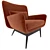 Elegant Casterly Cammy Armchair 3D model small image 4