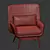Elegant Casterly Cammy Armchair 3D model small image 6