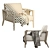 Elegant PIANPIAN Armchair 3D model small image 4