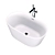 Modern Freestanding Acrylic Bath - BelBagno BB202 3D model small image 5