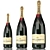 Moët & Chandon Champagne: All Sizes, Premium Quality 3D model small image 4