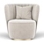 Elegant Pearl Armchair 3D model small image 3