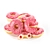 Delicious Strawberry-Filled Donuts on Plate 3D model small image 5