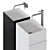 Sleek and Stylish: FUSTO Floor-standing Sink 3D model small image 3