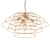 Antique Brass 4-Light Chandelier 3D model small image 1