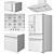 Samsung Kitchen Appliance Set 3D model small image 3