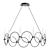  Rustic Iron Chandelier 3D model small image 1