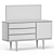 Elegant Punto Dressing Table 3D model small image 5