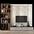 Modern TV Wall Set 277 3D model small image 1