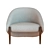 Roche Bobois Walrus Armchair: Stylish Comfort for Your Home 3D model small image 2