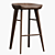 Luxurious Kami Bar Stool: Stylish, Comfortable, Elegant 3D model small image 1