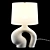 Sleek Circle Lamp: Modern Elegance 3D model small image 2