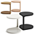 Modern Coot Side Table: Sleek Design & Versatile Colors 3D model small image 1