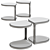 Modern Coot Side Table: Sleek Design & Versatile Colors 3D model small image 2