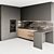 Modular Modern Kitchen 3D model small image 1