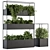Stylish Plant Box Stand Set 3D model small image 1